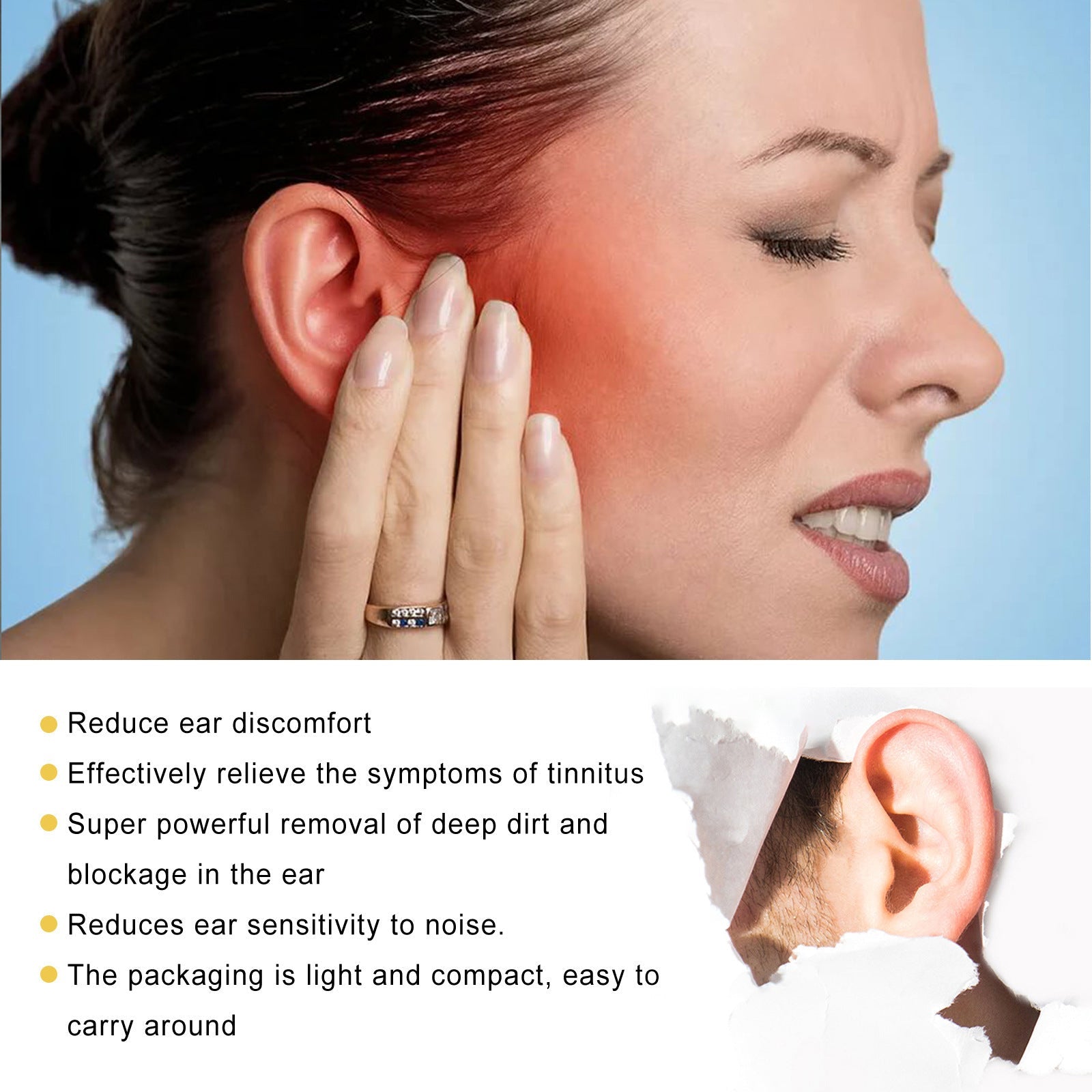 Relieve Tinnitus Discomfort Clean Earwax Ear Drop My Store